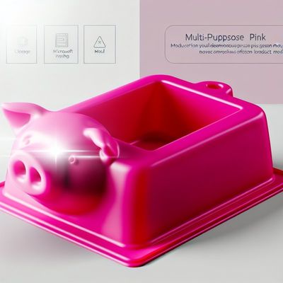 Einfach zu reinigen, rosa Schweineform für Mehrzweckfarben