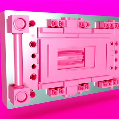 Rosa Spritzgießform mit einfacher Reinigung und optimaler Funktionalität